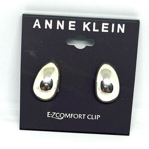 Anne Klein E-ZComfort Clip on Earrings NWT